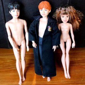 Harry Potter Dolls Set-Harry, Ron & Hermione Mattel 2018